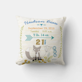 Cojín Decorativo Nacimiento Estadísticas Niño Niño Leche Criaturas