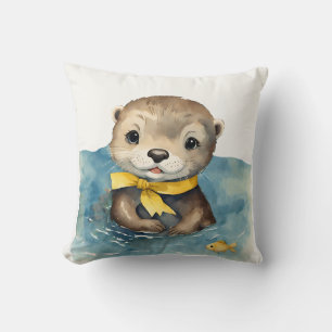 Cojín Decorativo Nacimiento Otter Amarillo Sexo Neutral
