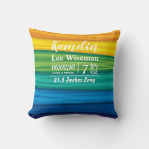 Cojín Decorativo Nacimiento personalizado Pillow lgbtq bandera arco