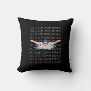 Cojín Decorativo Nadadora Amor Divertido Natación Niño Deporte