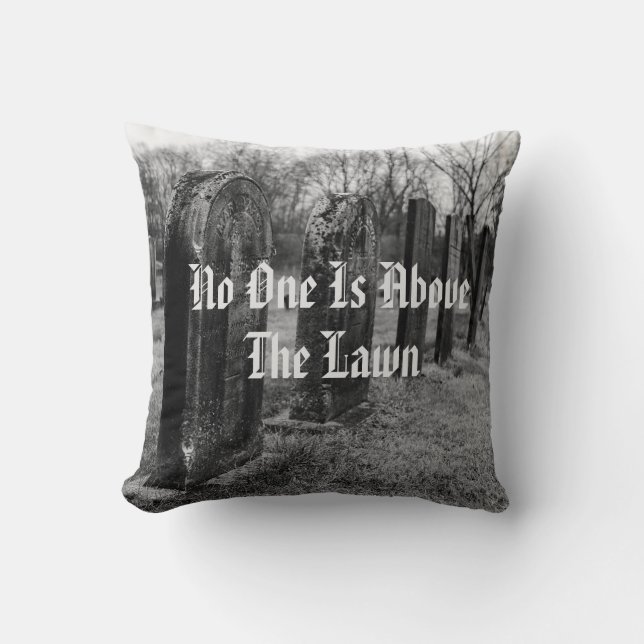 Cojín Decorativo Nadie Está Sobre El Césped (Anverso)