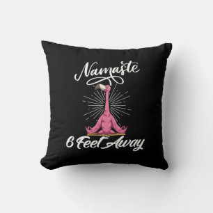 Cojín Decorativo Namaste a 6 metros de distancia Flamingo Yoga Teac