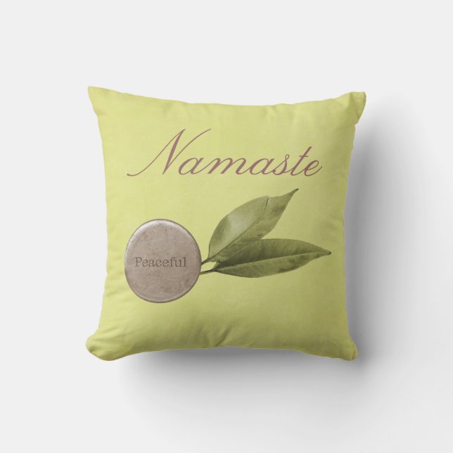 Cojín Decorativo Namaste pacífico reversible (Anverso)