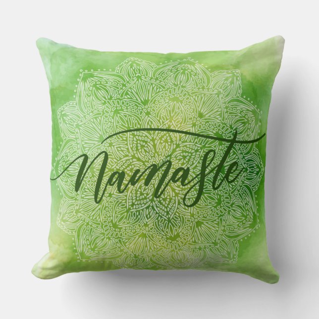 Cojín Decorativo Namaste Verde (Anverso)