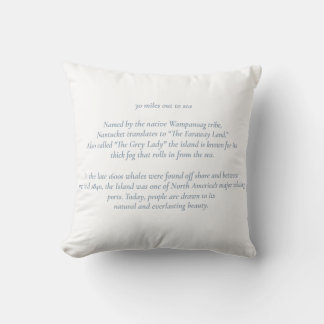 Cojín Decorativo Nantucket a 50 millas de distancia para Sea Pillow