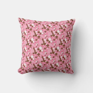 Cojín decorativo napolitano de 2 puntos rosados os