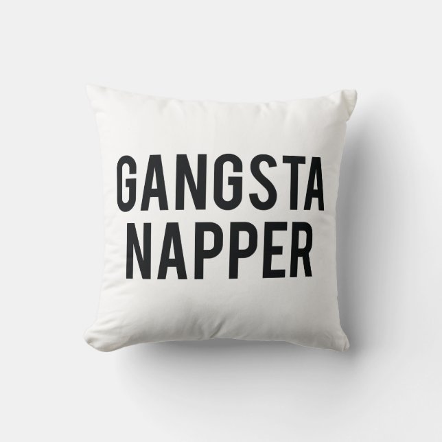Cojín Decorativo Napper del gángster (Anverso)