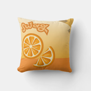 Cojín decorativo naranja