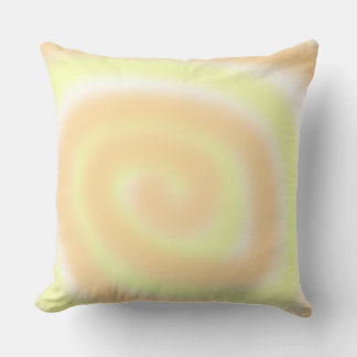 Cojín Decorativo Naranja Amarillo pálido Swirl Blanco Mezcla almoha