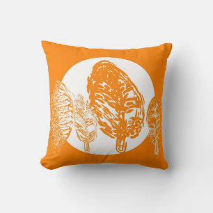 Cojín Decorativo Naranja / Árboles amarillos - Pillow
