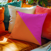 Naranja Brillante Magenta Caliente Rosa Bloque de