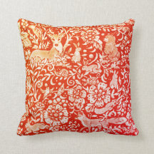 Naranja Brillante Red Fall Otoño Animal Forest Dee