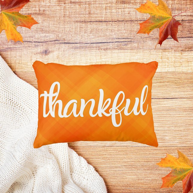 Cojín Decorativo Naranja Cae Acento Decorativo Agradecido (Subido por el creador)