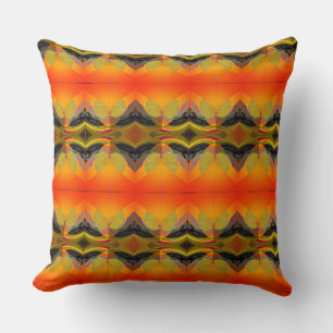 Cojín Decorativo Naranja caleidoscópica