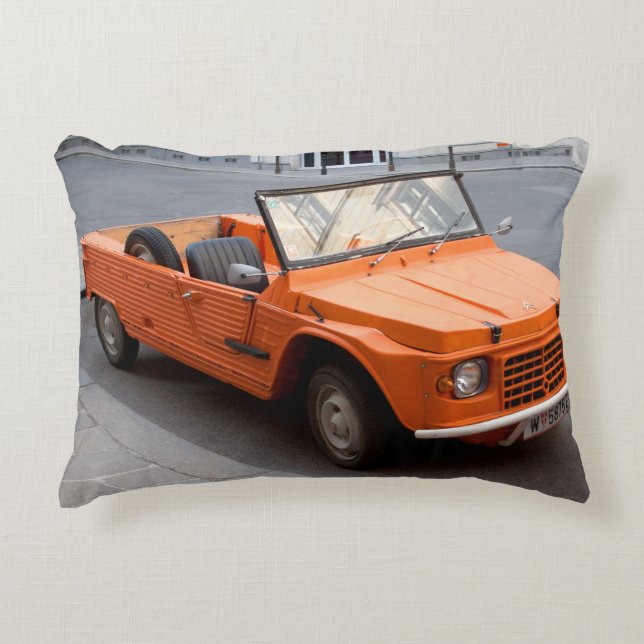 Cojín Decorativo Naranja Citroen Mehari (Anverso)