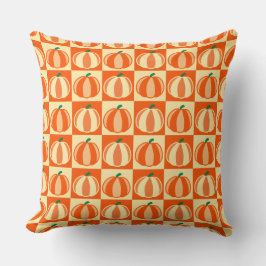 Cojín Decorativo Naranja de calabaza ventilado Tartán Platos de Acc
