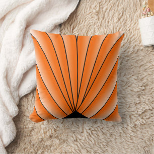 Cojín decorativo Naranja de diseño de ventilador A