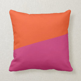 COJÍN DECORATIVO NARANJA DE DOS COLORES Y CERISE| PILOTO