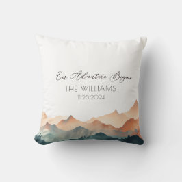 Cojín Decorativo Naranja de libros de Bodas alternativos