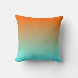 Cojín Decorativo Naranja de Light Aqua Ombre