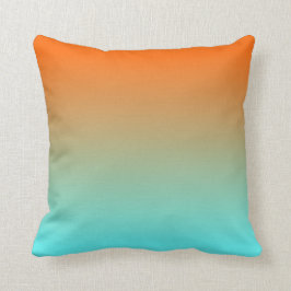 Cojín Decorativo Naranja de Light Aqua Ombre