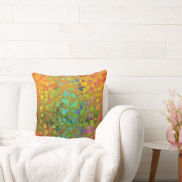 Cojín Decorativo Naranja de los corazones caídos