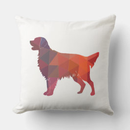 Cojín Decorativo Naranja de silueta geométrica de recuperación plan