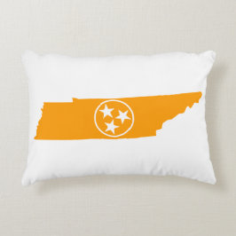Cojín Decorativo Naranja del estado de Tennessee
