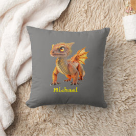 Cojín Decorativo Naranja dulce y dragón de oro para bebés