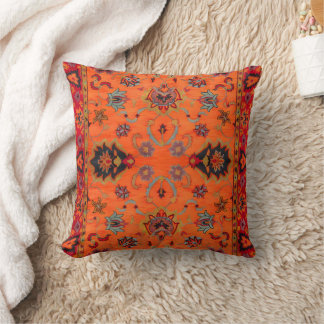 Cojín Decorativo Naranja estilo bohemio tribal marroquí