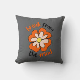 Cojín Decorativo Naranja Flor BFTG Pillow