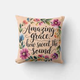 Cojín Decorativo Naranja floral Amazing Grace