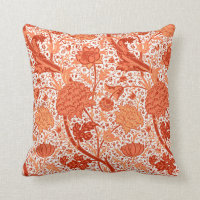 Naranja floral de William Morris, coralino jacobeo