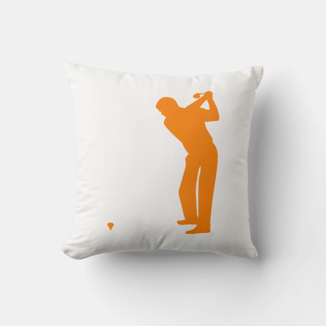 Cojín Decorativo Naranja Golf (Anverso)
