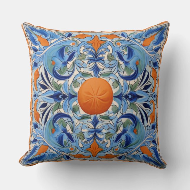 Cojín Decorativo Naranja Grove (Anverso)