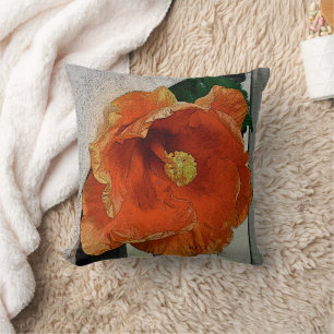 COJÍN DECORATIVO NARANJA HIBISCUS