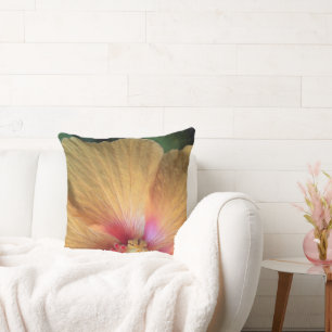 Cojín Decorativo Naranja Hibiscus Ruffle