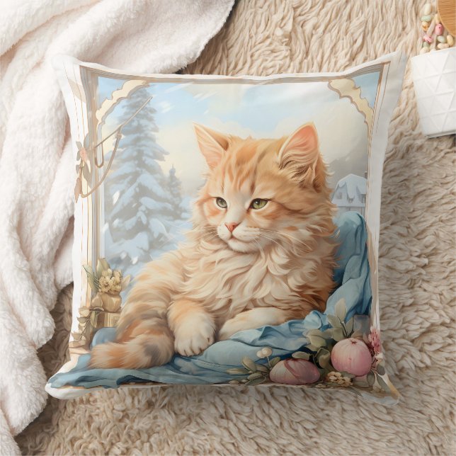 Cojín Decorativo Naranja Kitten Blue Clothing (Manta)