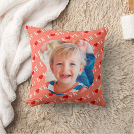 Cojín Decorativo Naranja LOVE Heart