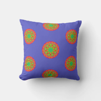 Cojín Decorativo Naranja Mandala Boho Square Pillow