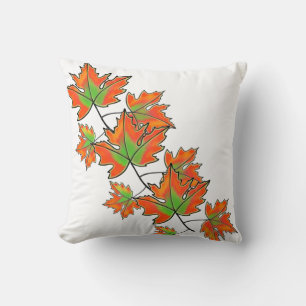 Cojín Decorativo Naranja Maple Leaf