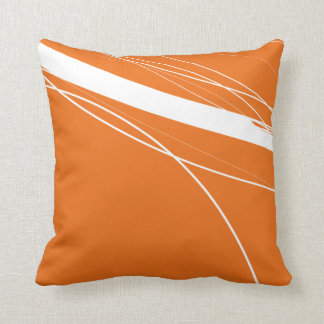 Cojín Decorativo Naranja Minimalista abstracto moderno-blanco