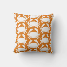 Cojín Decorativo Naranja Modelo de cangrejo blanco Piscina náutica