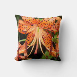 Cojín Decorativo Naranja oriental Tiger Lily Pillows