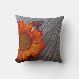Cojín Decorativo Naranja Otoño Flor de girasol Pillow