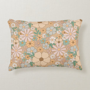 Cojín Decorativo Naranja Peach Floral