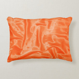 Cojín Decorativo Naranja Pilar de acento rectangular satinado