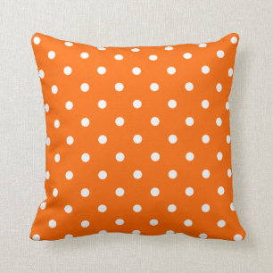 Cojín Decorativo Naranja Polka Dots Pillow