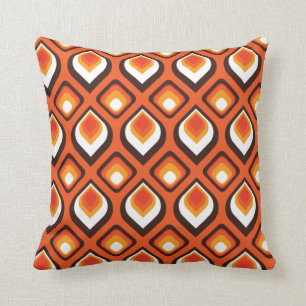 Cojín Decorativo Naranja psicodélico