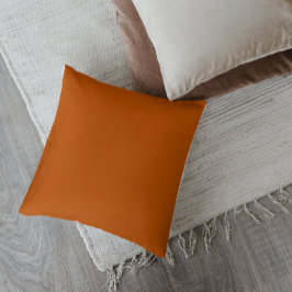 Cojín Decorativo Naranja Quemado de Estilo Moderno